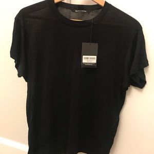 Reformation black t shirt in XS